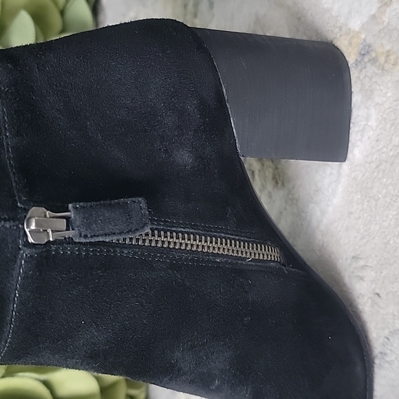 Eileen Fisher Boots - Cinch Smooth Suede Block Heel Mid Boot - Picture 9 of 14